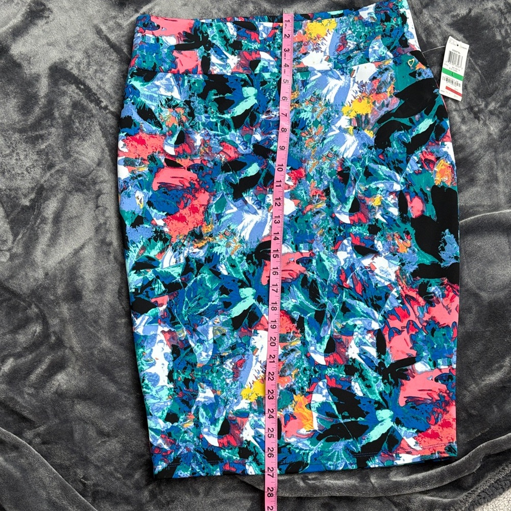 Thalia Sodi Multicolor Abstract Pencil Skirt